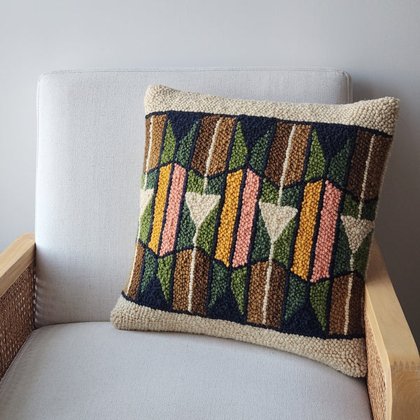 Geometric Column - 16" Pillow - PDF Pattern